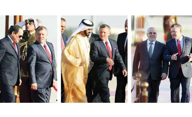 Heads of state arrive in Jordan for summit