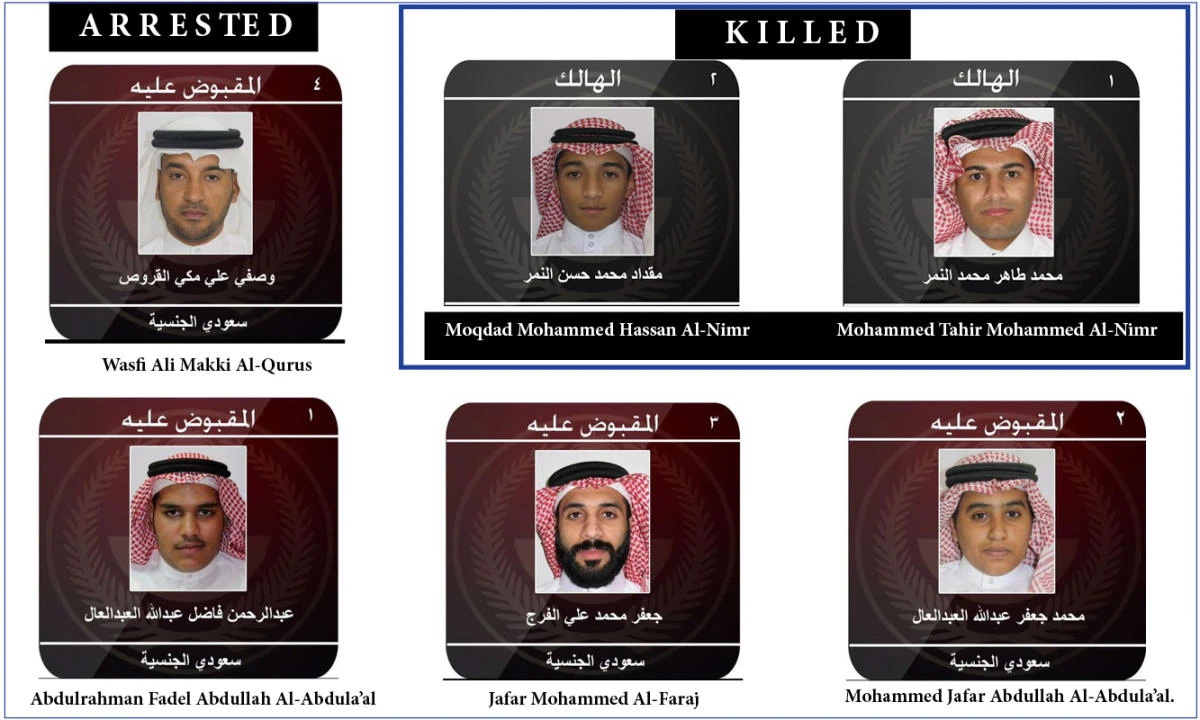 Two terrorists killed, 4 arrested in eastern Saudi Arabia