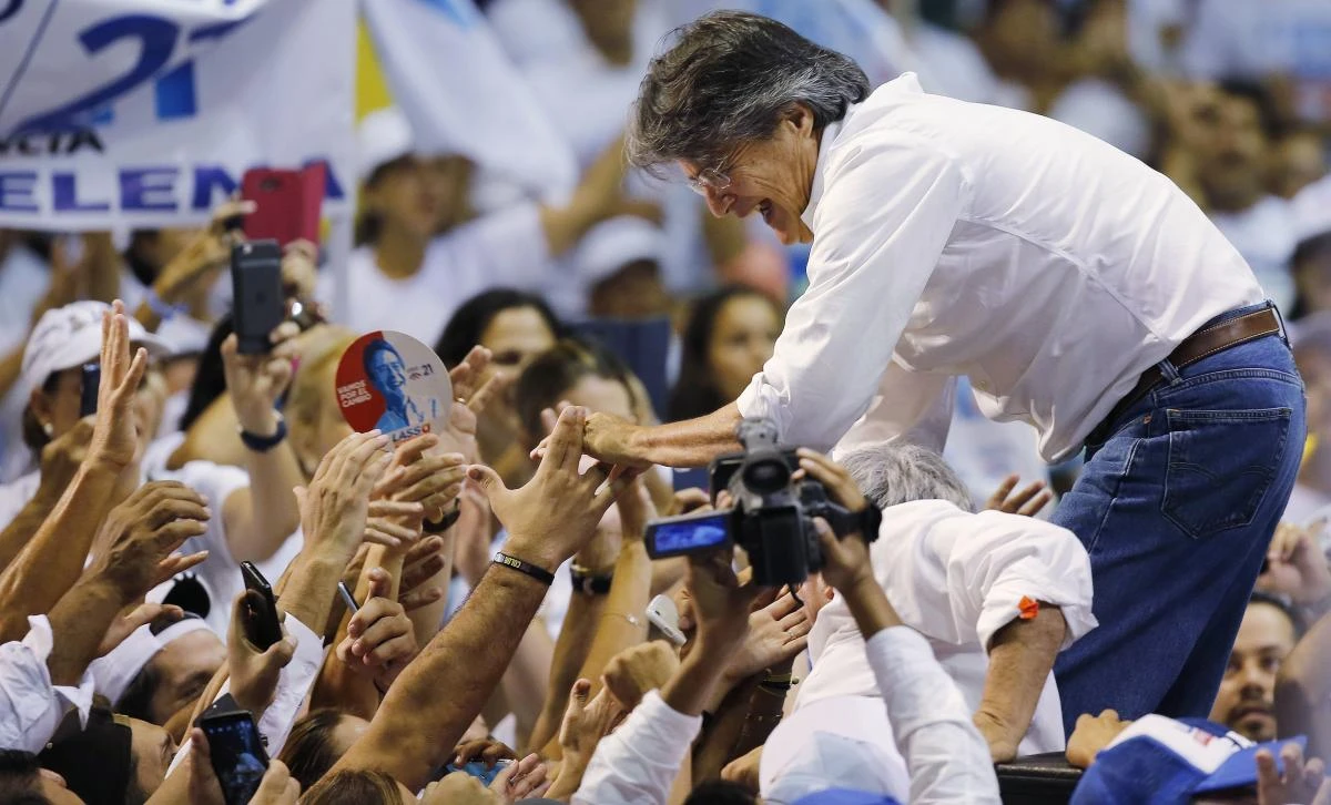 Presidential candidate Guillermo Lasso. (AP)