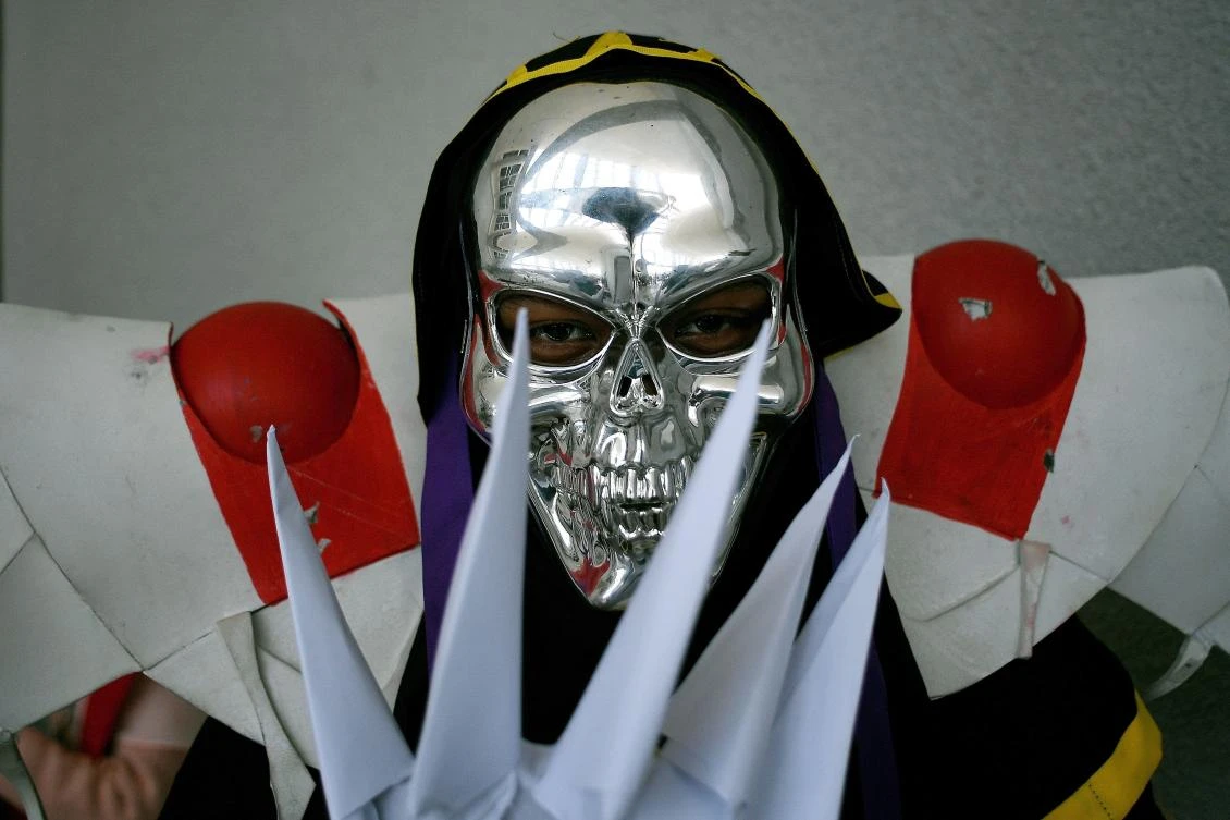 A cosplay enthusiast takes part in the "Hijab Cosplay" event in Subang Jaya, outside of Kuala Lumpur, on Saturday. (AFP / Manan Vatsyayana)