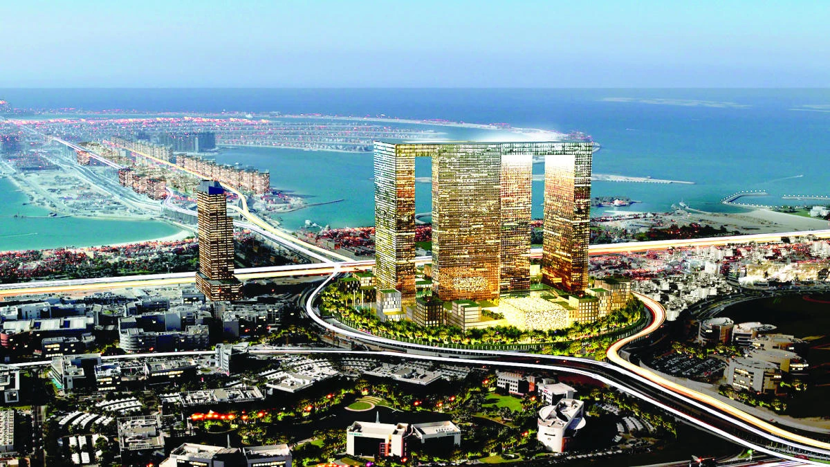 What could have been: Building work on the ambitious Dubai Pearl development has stalled. (Photo: Dubai Pearl)