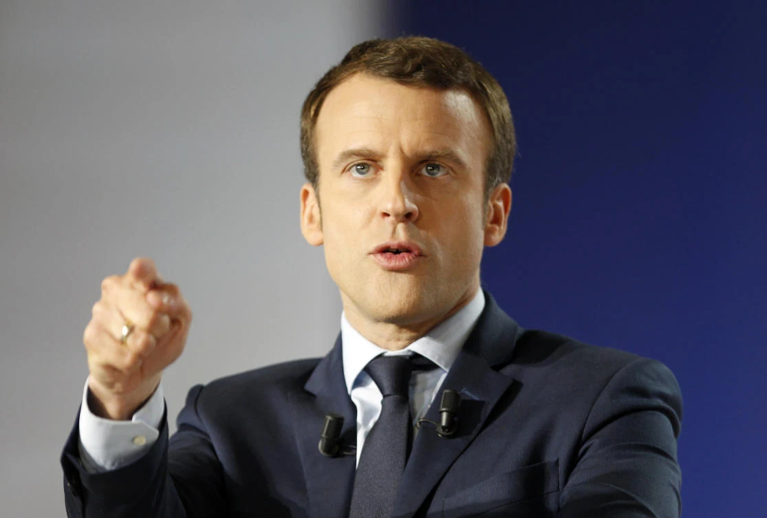 Independent centrist presidential candidate Emmanuel Macron. (AP)