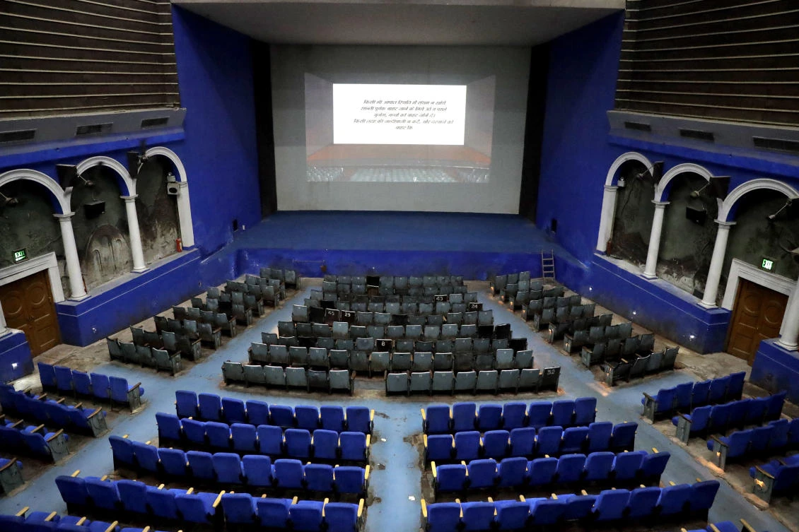 An overview of the colonial era Regal Theater in New Delhi, India March 30, 2017 . (AP)