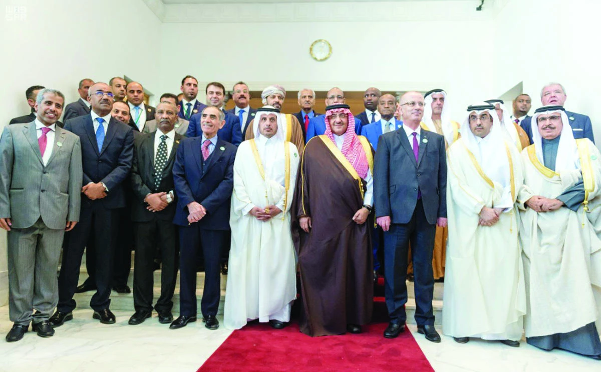 Arab interior ministers start the 34th session of the Arab interior ministers council in Tunisia on Wednesday. (SPA)