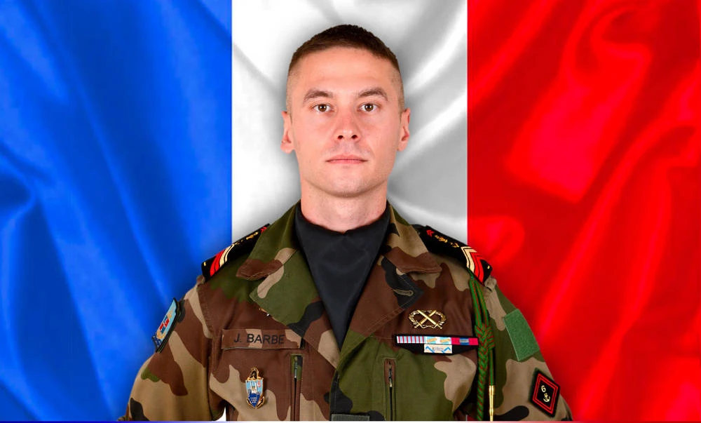 Julien Barbe who was killed during an ambush in Mali, close to the border with Burkina Faso on Wednesday. (AFP)