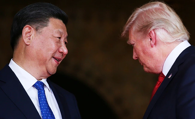 US President Donald Trump and Chinese President Xi Jinping. (Reuters)