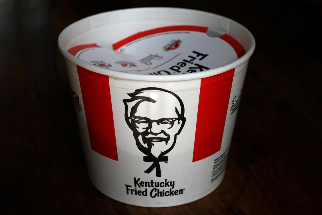 A Kentucky Fried Chicken (KFC) bucket of fried chicken is seen in this picture illustration taken (REUTERS)