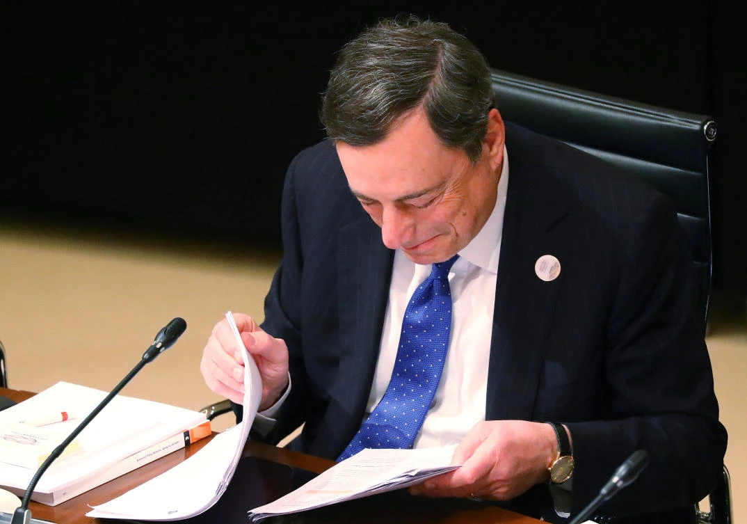 The President of the European Central Bank (ECB) Mario Draghi. (Reuters)