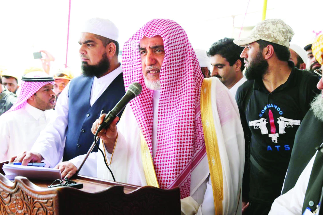 Islamic Affairs Minister Sheikh Saleh bin Abdulaziz Al-Sheikh.