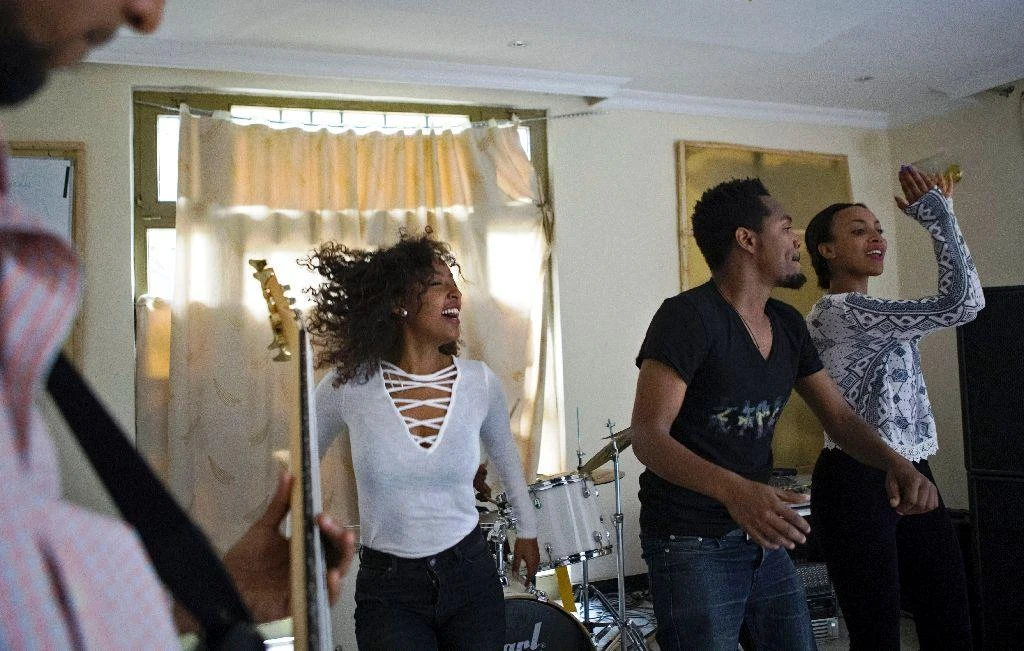 The Jano band -- a rare rock band in Ethiopia -- has been playing locally and touring in Europe for the past five years (AFP)