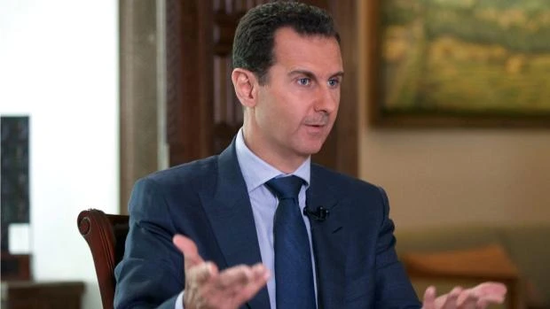 Syrian President Bashar Assad at the presidential palace in Damascus, Syria, on Sept. 21, 2016. (AP)