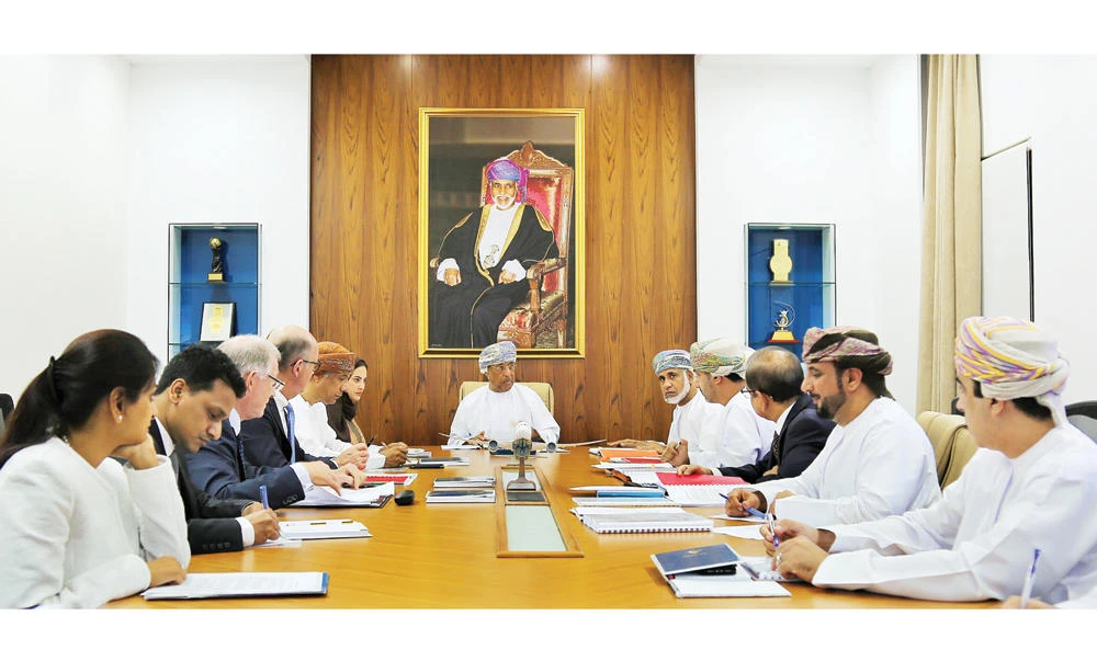 Darwish bin Ismail bin Ali Al-Balushi, chairman of Oman Air’s board of directors, reviewed the annual report during the Extraordinary General Meeting and the 35th Ordinary General meeting in Muscat.