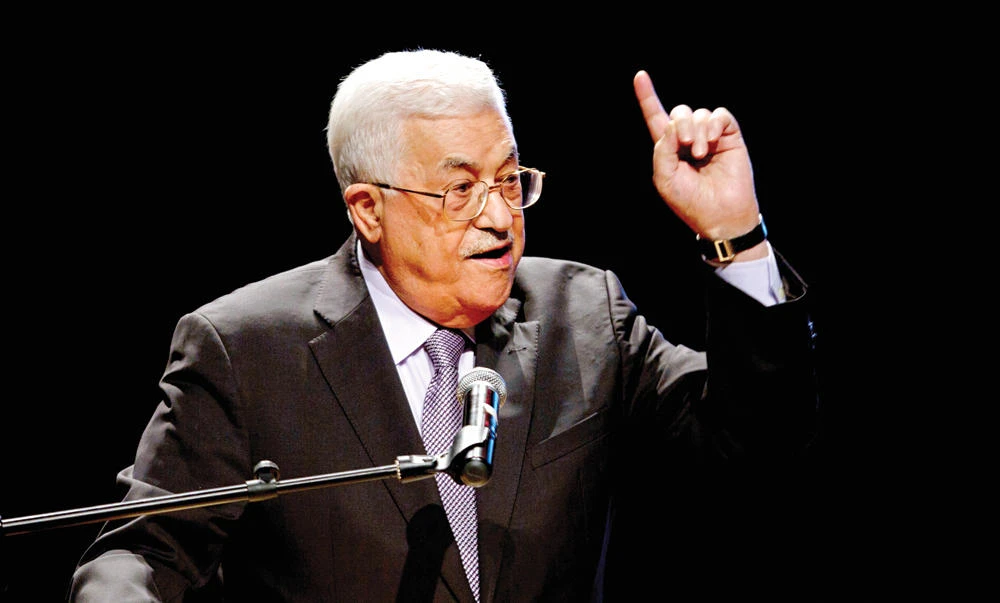 Palestinian President Mahmoud Abbas, speaks during a conference in the West Bank City of Bethlehem in this file photo. (AP)