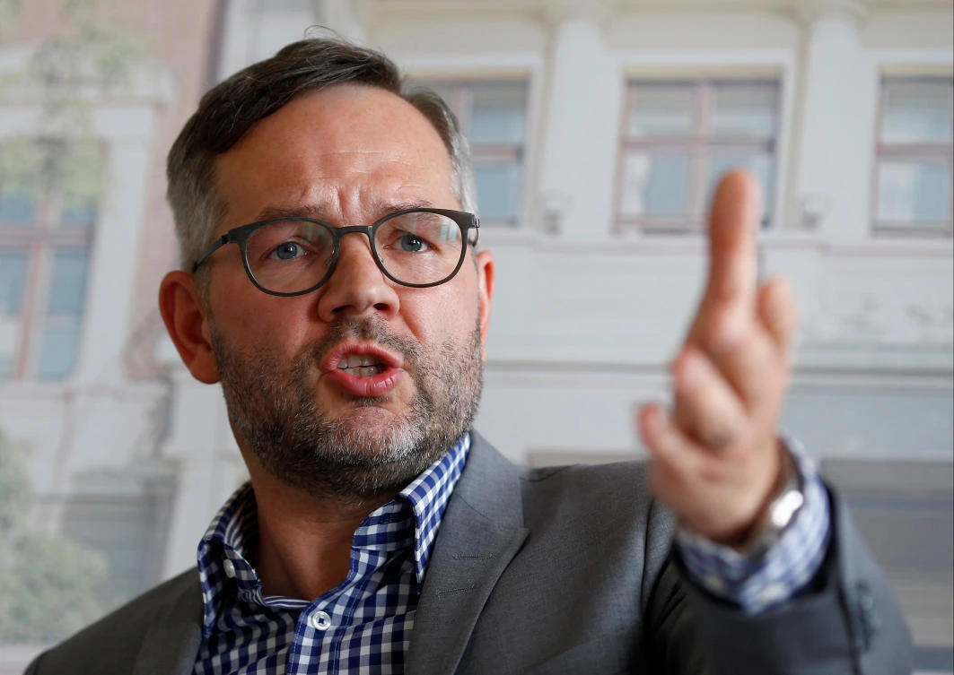 German Deputy Foreign Minister Michael Roth holds a news conference at the German consulate after visiting the Turkish-German journalist Deniz Yucel at Silivri prison in Istanbul, Turkey. (Reuters)