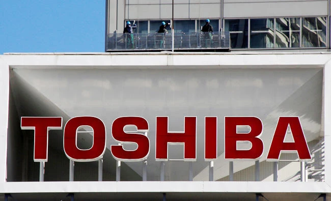The logo of Toshiba Corp is seen in Tokyo, Japan on Friday 2017. (REUTERS)