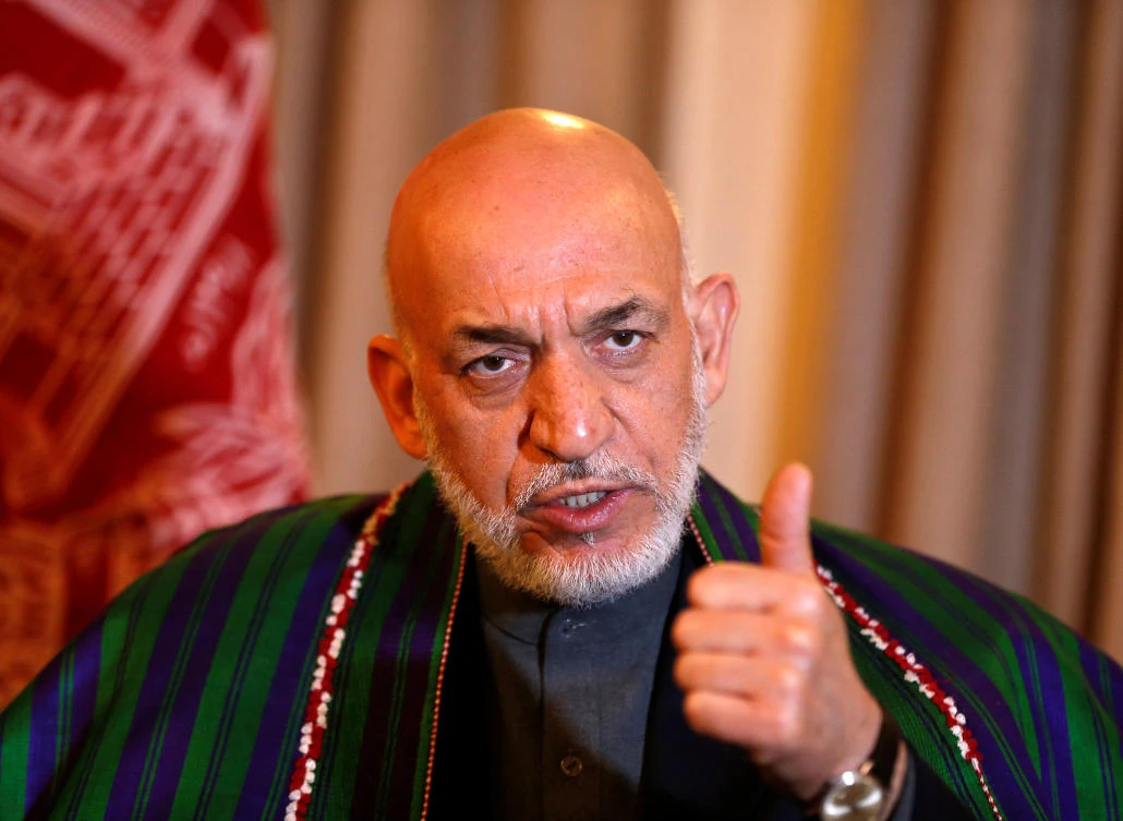 Hamid Karzai said if the Afghan government allowed the Americans to drop the bomb then it's national treason. (Reuters)
