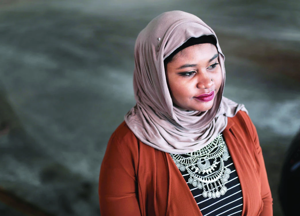 Fatimah Farooq speaks as she counsels refugees from places like Iraq and Syria, in Ann Arbor, Mich., in this March 14 photo. (AP)