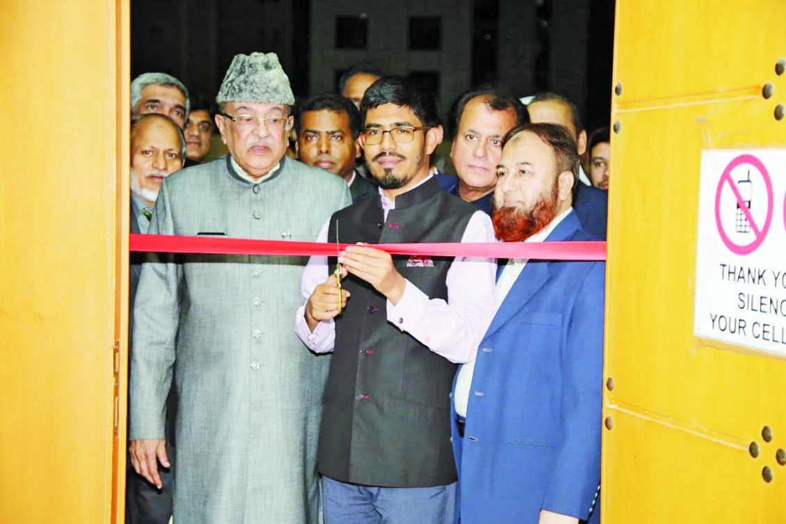 The Siasat Indian Islamic Calligraphy and contemporary Islamic Art Exhibition “Visual Dhikr,” was inaugurated by Indian Consul General in Jeddah Mohammed Noor Rahman Sheikh and Siasat Editor Zahid Ali Khan.