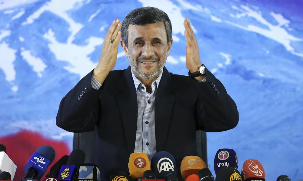 In this April, 5, 2017 file photo, former Iranian President Mahmoud Ahmadinejad gives a press conference in Tehran. (AP Photo/Ebrahim Noroozi, File)