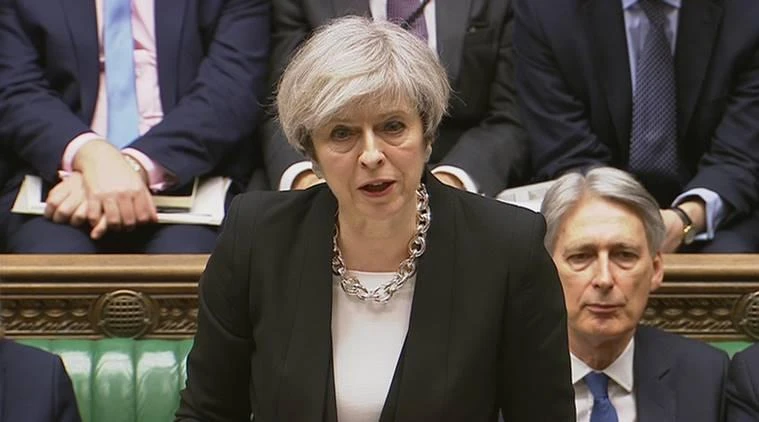Britain’s Prime Minister Theresa May. (REUTERS)