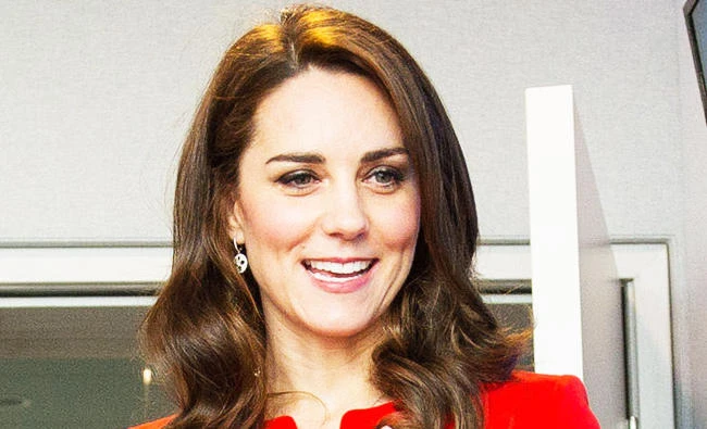 Kate Middleton, Duchess of Cambridge, speaks during an event in London on Thursday. (AFP)