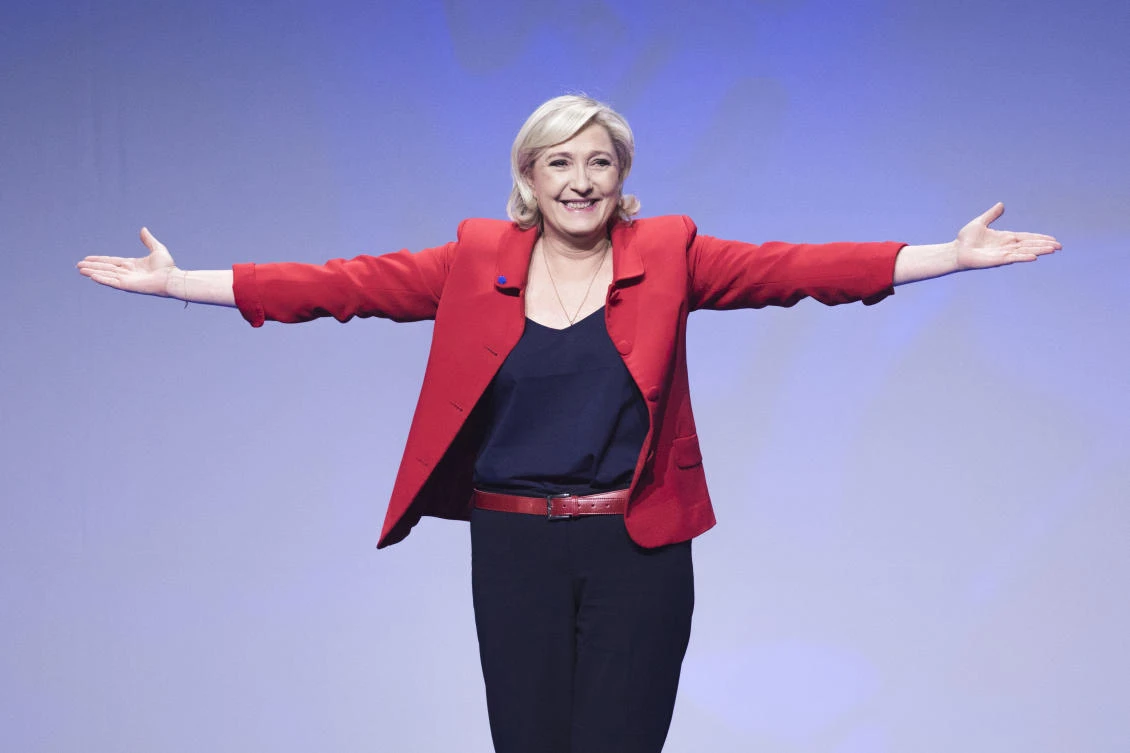Far-right candidate for the presidential election Marine Le Pen. (AP)