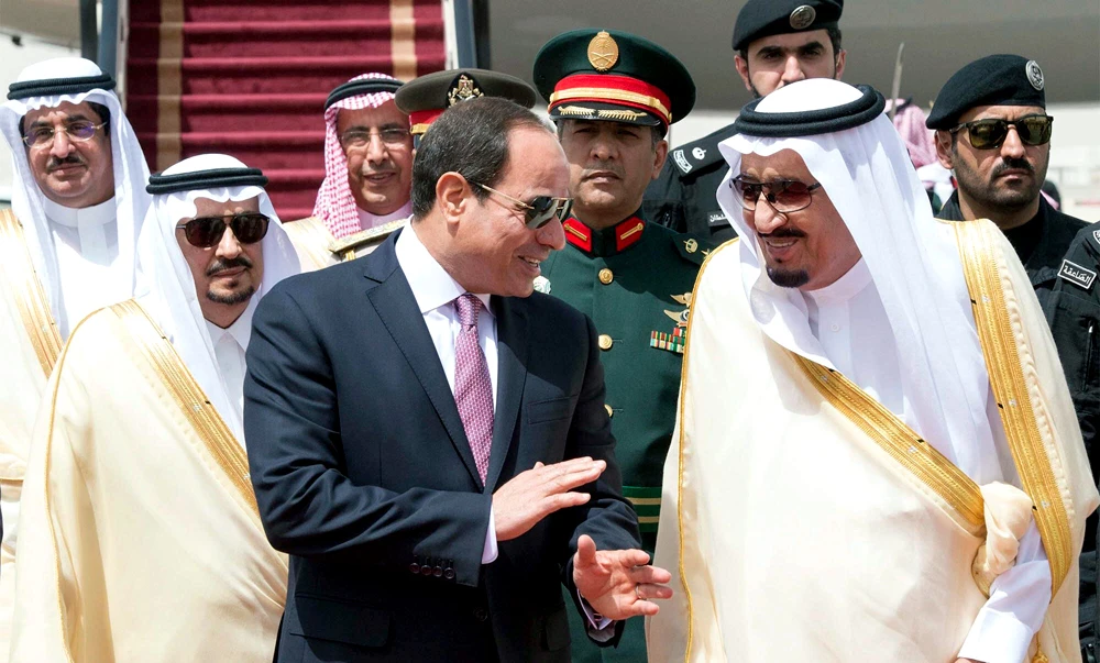 King Salman receives El-Sisi in Riyadh