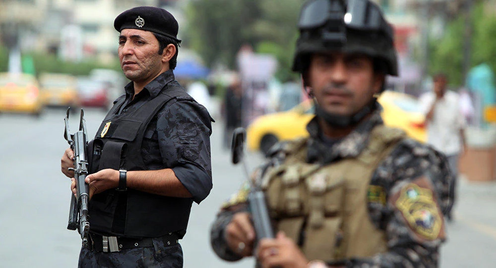 Iraqi policemen. (AFP)