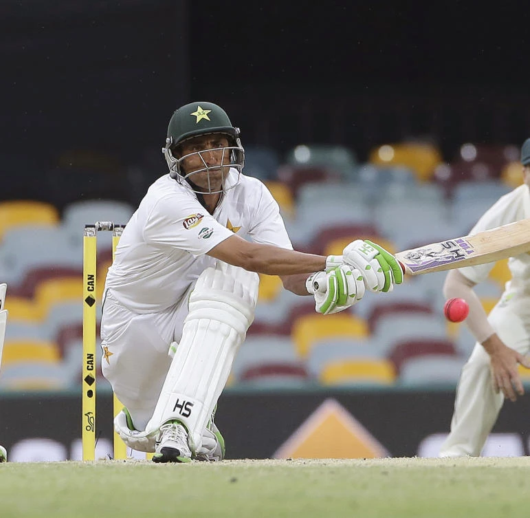 Pakistan's Younis Khan plays a reverse sweep shot in this file photo. (AP)