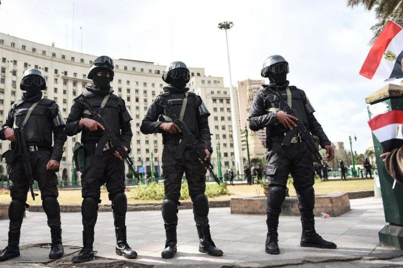 Egyptian security forces. (AFP)