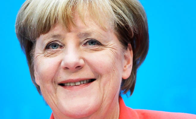 Merkel arriving for visit