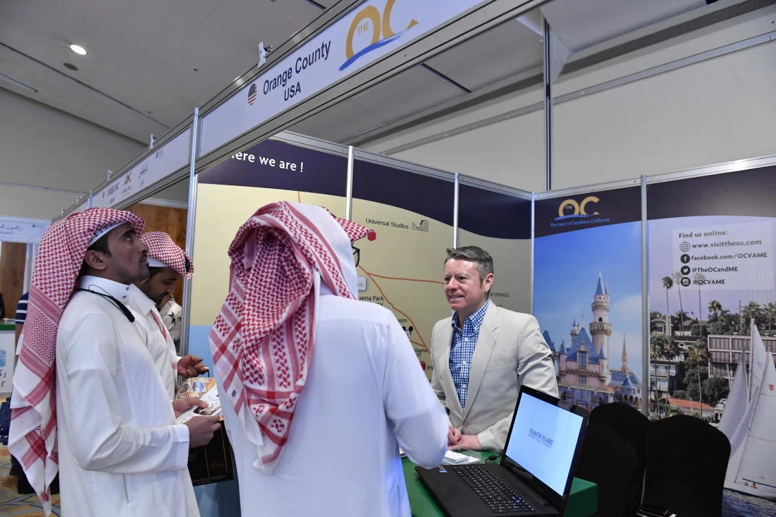 Orange County Visitors Association at the Riyadh
Travel Fair 2017.