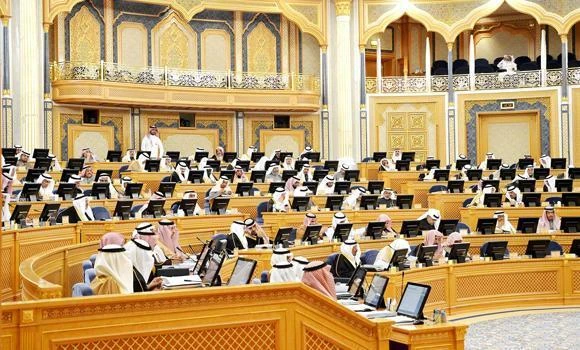 Shoura Council holds a session in this file photo.