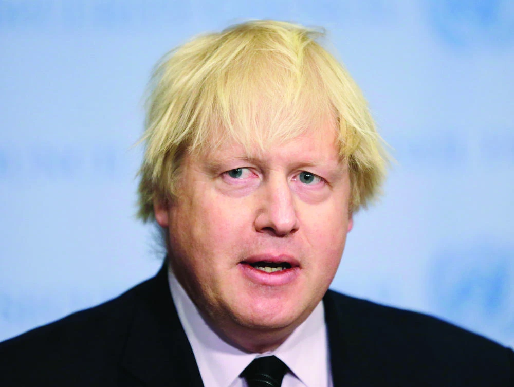 British Foreign Secretary Boris Johnson