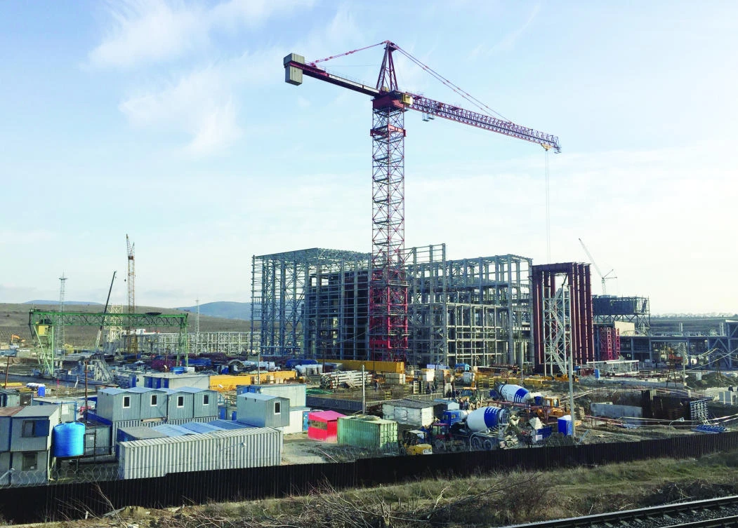 A Feb. 9 photo shows a general view of the power plant under construction on the suburbs of Sevastopol, Crimea. (Reuters)