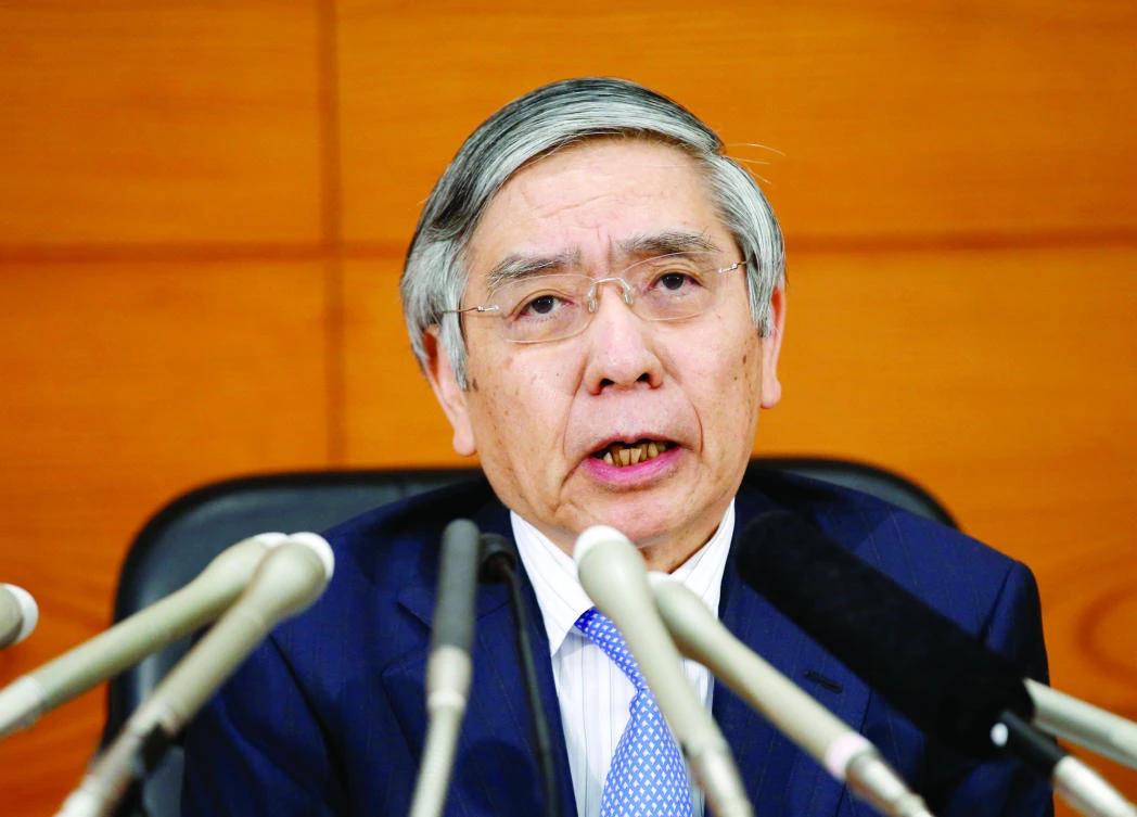 Bank of Japan Gov. Haruhiko Kuroda attends a news conference in Tokyo. (Reuters)