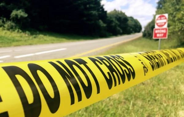 Police tape. (AFP)