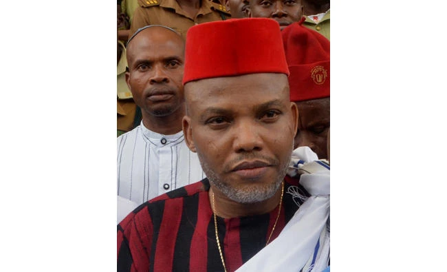 Leader of Indigenous People of Biafra (IPOB) Nnamdi Kanu. (AFP)