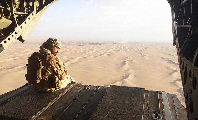 An Emirati gunner watches for enemy fire in Yemen. A US airstrike in Yemen killed eight operatives of Al-Qaeda. (AP)