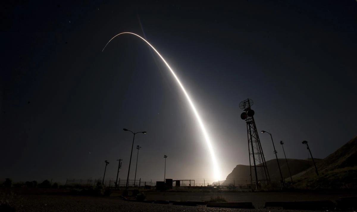 Minuteman 3 intercontinental ballistic missile(U.S. Air Force via AP)