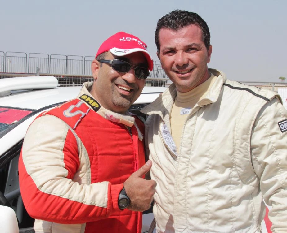 Jordanian drivers Salamah Al-Gammaz and Khaled Juma. (AN photo)