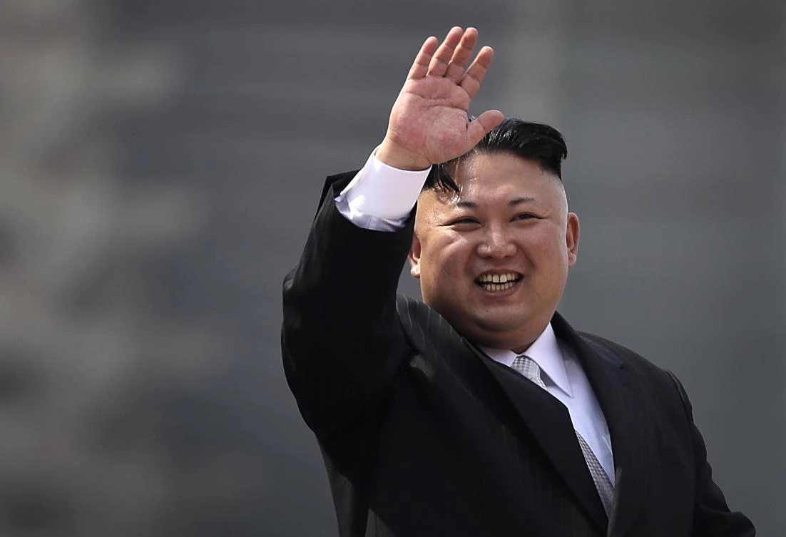 North Korean leader Kim Jong Un waves during a military parade in Pyongyang on April 15, 2017. (AP Photo/Wong Maye-E, File)