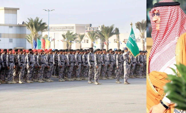Saudi Border Guard cadets attend their graduation ceremony at the Mohammed bin Naif Academy for Maritime Sciences and Security in Jeddah on Wednesday. (AN photos) Crown Prince Mohammed bin Naif attends ‘Tufan 7’ exercise and the graduation ceremony in Jeddah on Wednesday.