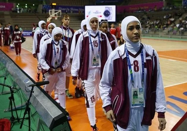 A furious Qatar withdrew their women’s basketball team from the Asian Games in 2014 because FIBA said they were not allowed to wear headscarves. (File photo: AFP)