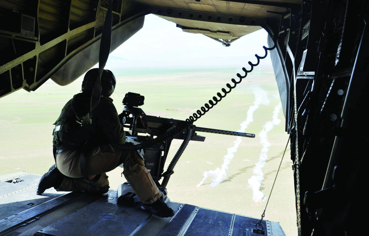 A soldier of the German armed forces Bundeswehr in a CH-53 helicopter on their way from Mazar-i-Sharif to Kunduz in this March file photo.(Reuters)
