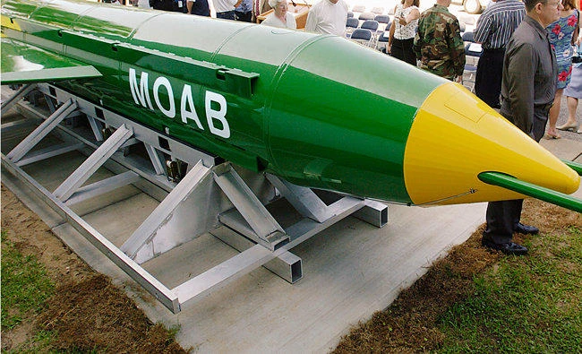 The US dropped its largest non-nuclear bomb on the jihadist group’s hideouts in eastern Afghanistan, killing 95.
