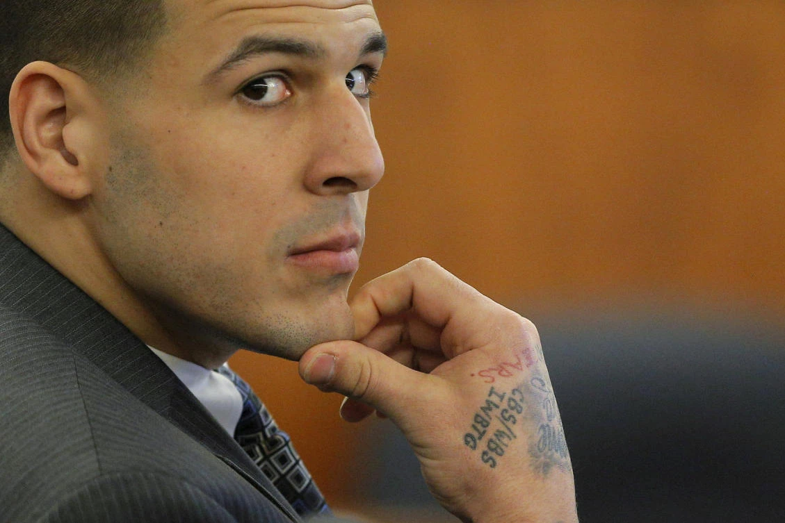 Former New England Patriots football player Aaron Hernandez. (Reuters)