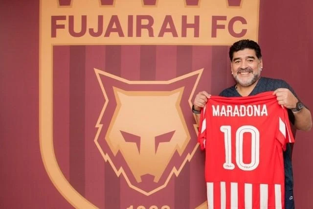 Argentine football hero Diego Maradona has been named as the new coach of Fujairah. (Photo courtesy: @Fuj_FC / Twitter)