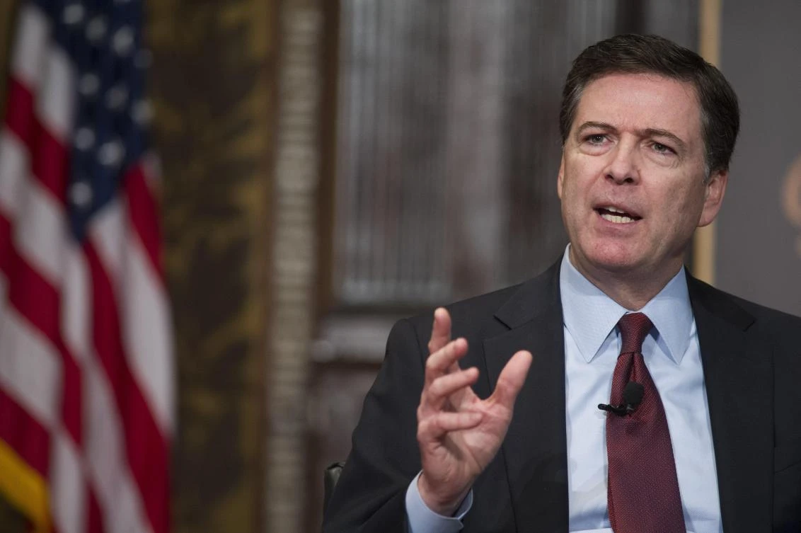 James Comey reportedly laughed and told staffers it was a fairly funny prank. (File photo: AP)