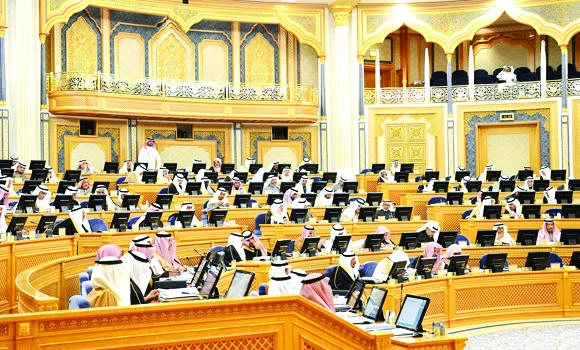 The Shoura Council holds its ordinary session in this file photo.
